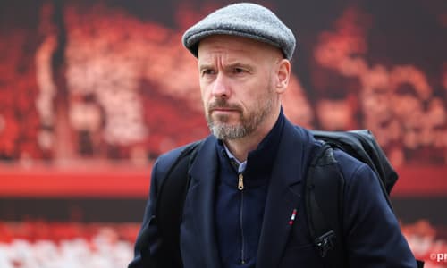 Erik ten Hag arriving for Nottingham Forest v Man Utd in the Premier League
