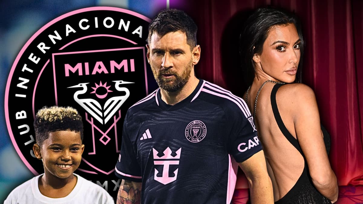 Lionel Messi, Saint West, Kim Kardashian