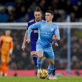 Phil Foden in action as Man City thrash Leeds 7-0 in Premier League