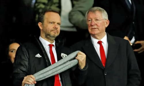 Ed Woodward and Sir Alex Ferguson at Man Utd.