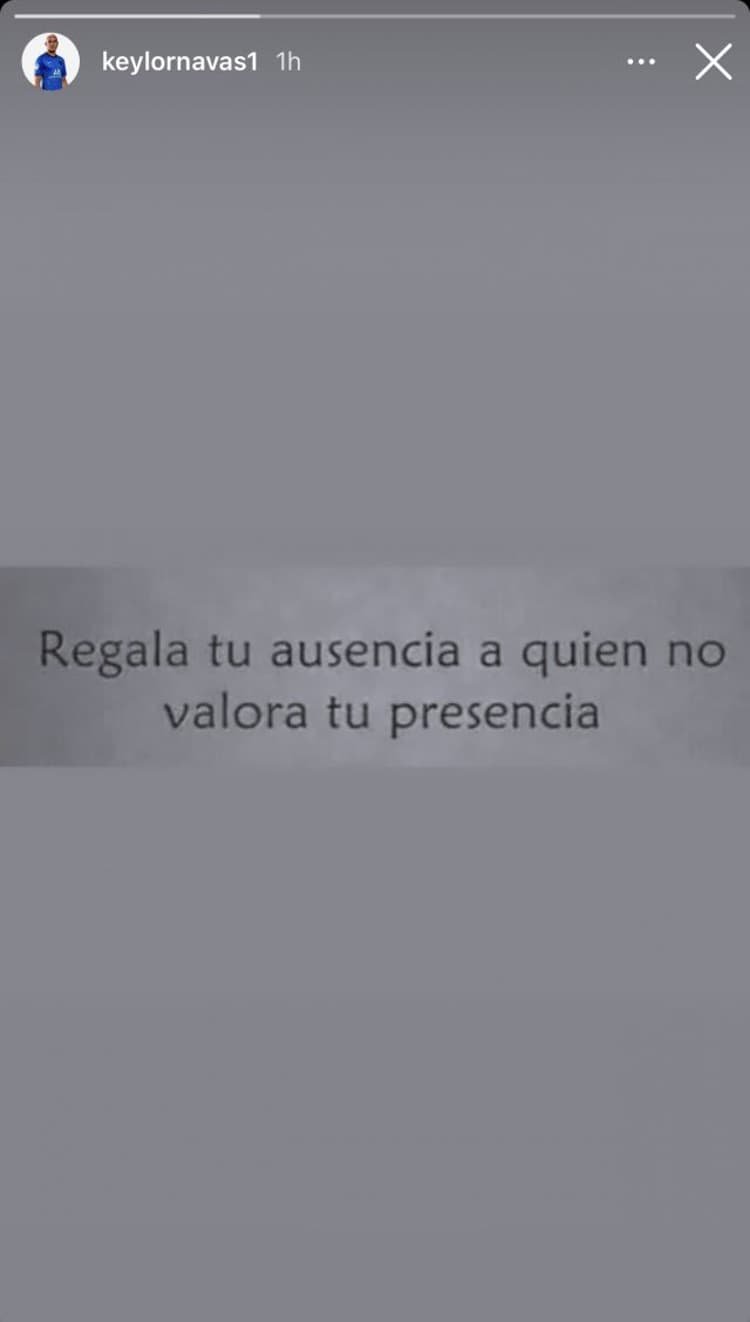 Navas Instagram post