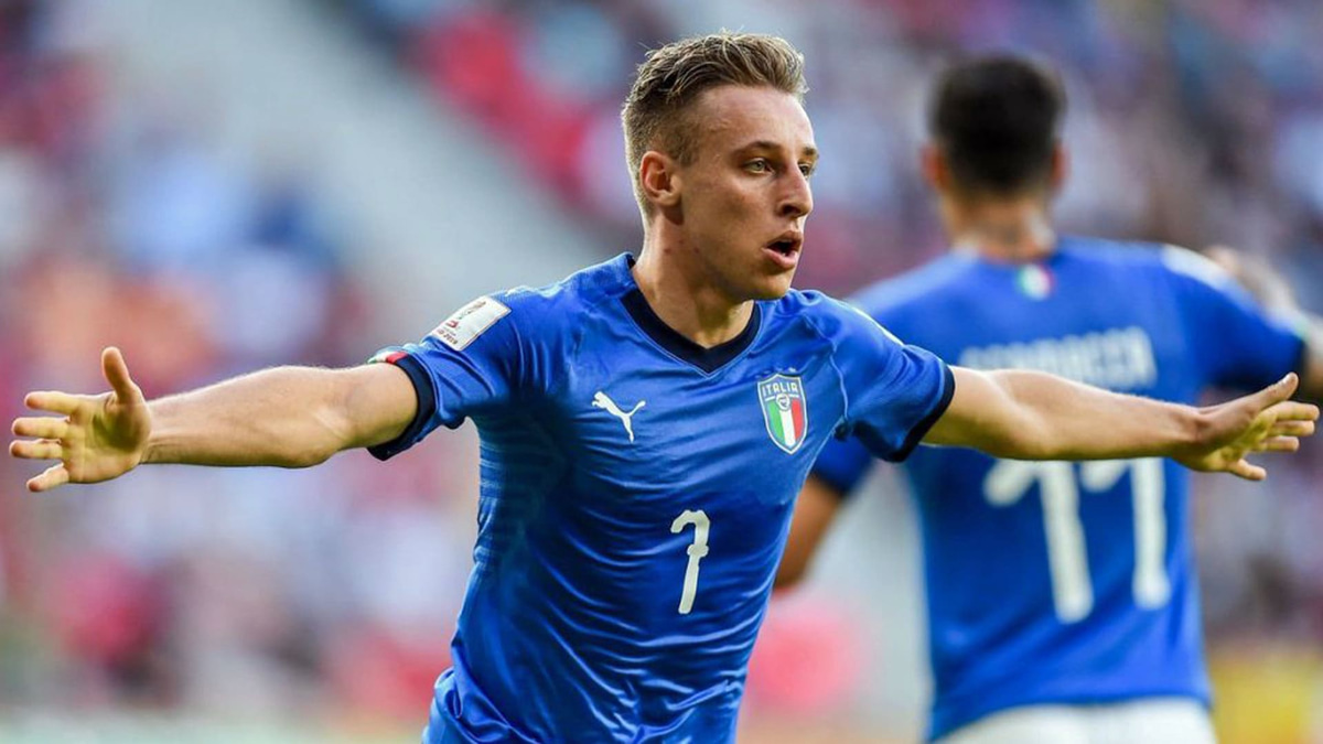 Italy midfielder Davide Frattesi.