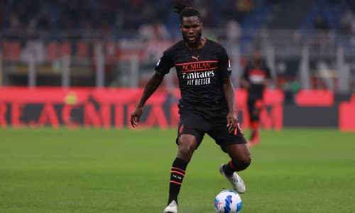 Franck Kessie of AC Milan in a Serie A match vs Hellas Verona.