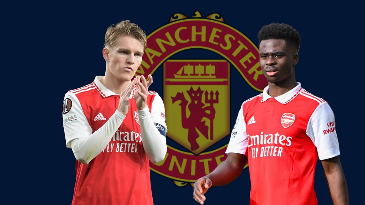 Bukayo Saka, Martin Odegaard, Manchester United