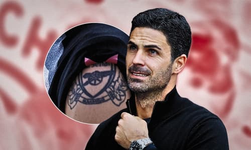 Morten Hjulmand tattoo, Mikel Arteta, Arsenal