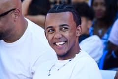 Jules Kounde pictures in Paris in July 2022