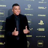 Kylian Mbappe at the 2021 Ballon d'Or Awards