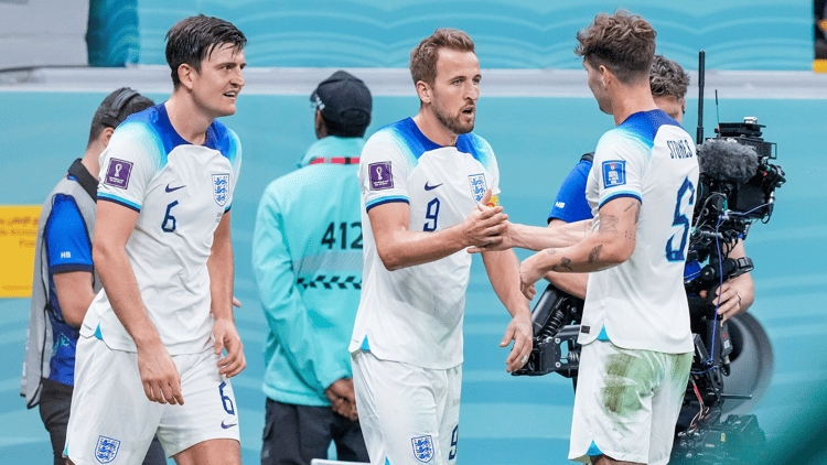 Harry Kane nam tegen Senegal de 2-0 van Engeland voor zijn rekening.