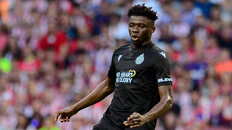 Abakar Sylla in actie voor Club Brugge.