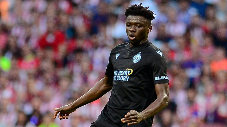 Abakar Sylla in actie voor Club Brugge.