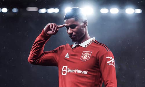 Marcus Rashford Man Utd celebration