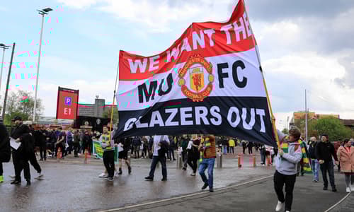 Fans protesting Glazers