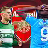 Viktor Gyokeres, Victor Osimhen. Arsenal, 2023/24