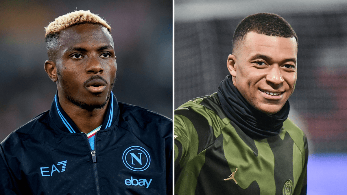 Victor Osimhen, Kylian Mbappe, Napoli, PSG, 2023/24