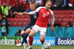 Christian Eriksen playing against Finland at Euro 2020
