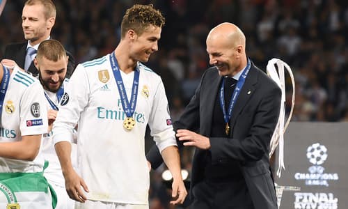 Cristiano Ronaldo and Zinedine Zidane, Real Madrid, 2017-18