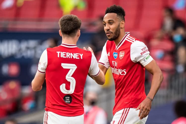 Kieran Tierney, Pierre-Emerick Aubameyang, Arsenal