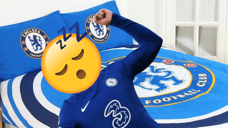 Chelsea star caught napping