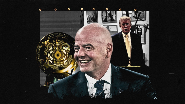 FIFA president Gianni Infantino and President Donald Trump