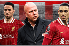 Diogo Jota Darwin Nunez Arne Slot Liverpool