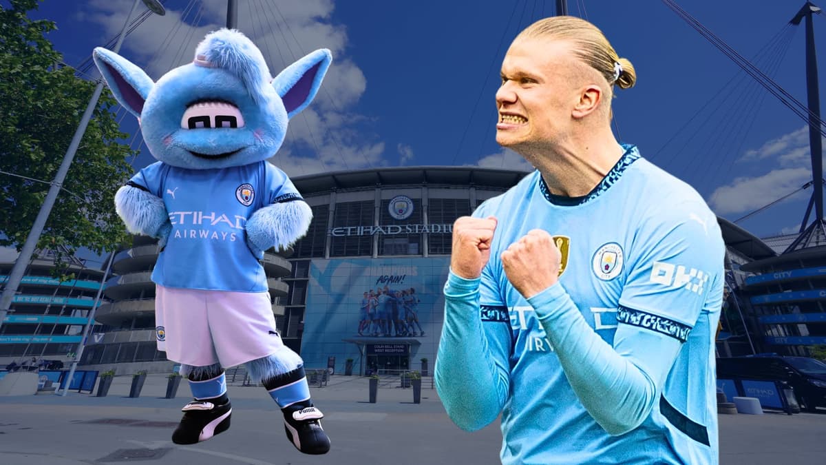 Moonbeam, Erling Haaland, Man City, mascot, 2024/25