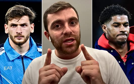 Khvicha Kvaratskhelia, Fabrizio Romano, Marcus Rashford