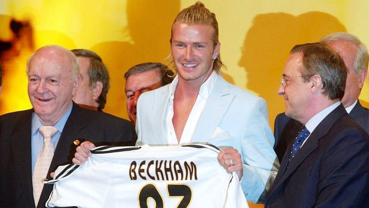 David Beckham was already a global star when he signed for Los Blancos