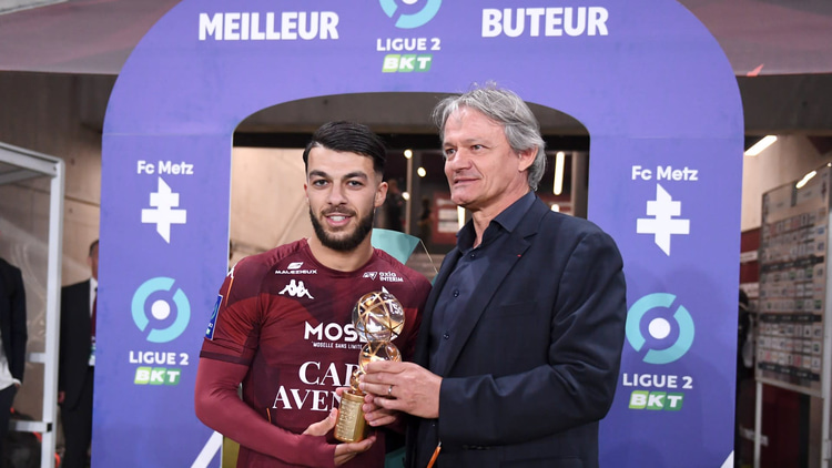 Georges Mikautadze werd afgelopen seizoen topscorer van de Ligue 2 met 23 treffers.