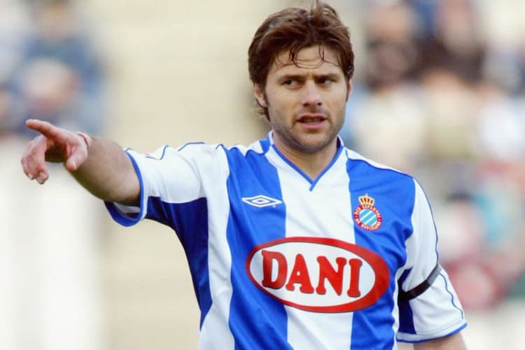 Mauricio Pochettino playing for Espanyol