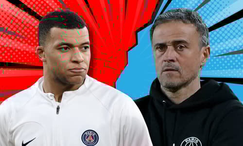 Kylian Mbappe, Luis Enrique, PSG, 2023/24