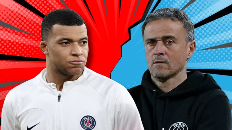 Luis Enrique Kylian Mbappe PSG
