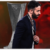 Ruben Amorim Man Utd Europa League trophy