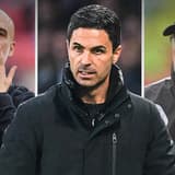 Mikel Arteta, Pep Guardiola, Tony Pulis