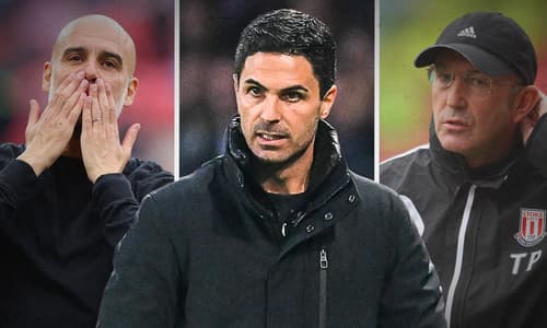 Mikel Arteta, Pep Guardiola, Tony Pulis