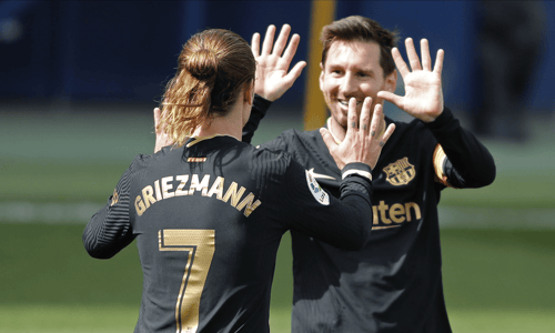Antoine Griezmann, Lionel Messi, Barcelona, 2021