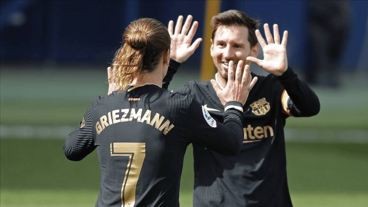 Antoine Griezmann played with Lionel Messi at Barcelona