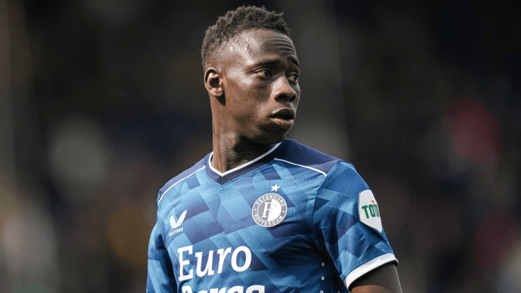 Yankuba Minteh impressed on loan at Feyenoord last season.