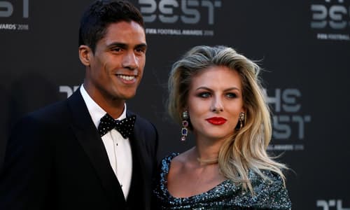 Raphael Varane and wife Camille Tytgat
