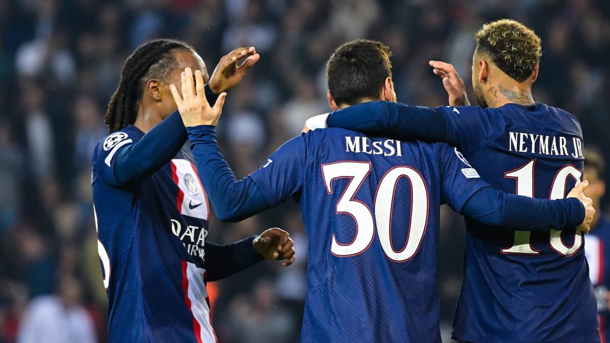 Renato Sanches, Lionel Messi and Neymar at PSG.