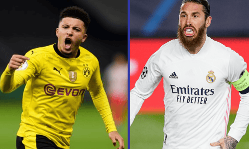 Jadon Sancho, Sergio Ramos