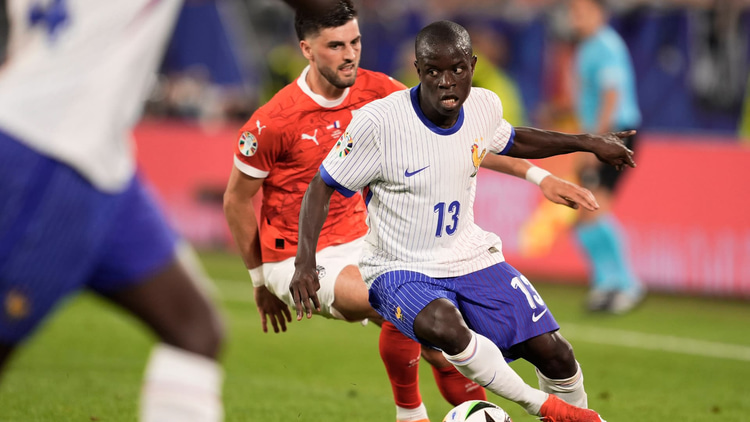 N'Golo Kante in action at Euro 2024