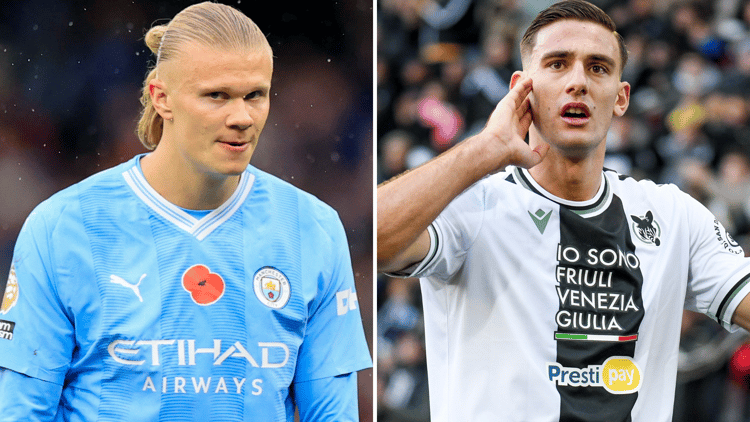 Lorenzo Lucca kijkt veel beelden van Erling Braut Haaland terug