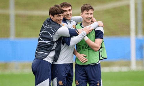 Robin Le Normand Martin Zubimendi Kieran Tierney Real Sociedad