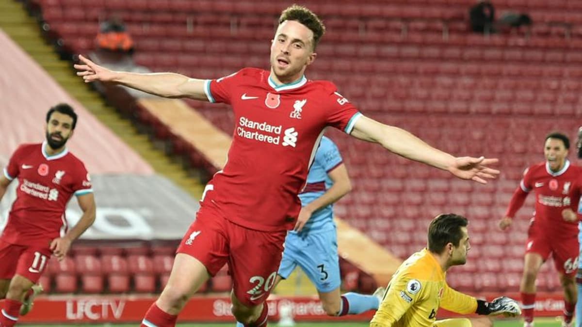 How does Diogo Jota compare to Liverpool’s starting trio?