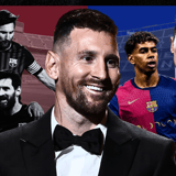 Lionel Messi Barcelona Lamine Yamal