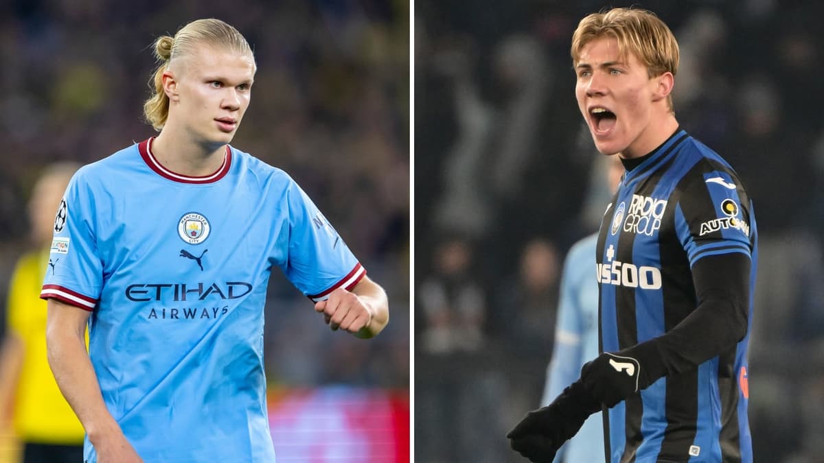 Rasmus Hojlund, Erling Haaland, 2022-23