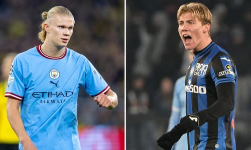 Rasmus Hojlund, Erling Haaland, 2022-23
