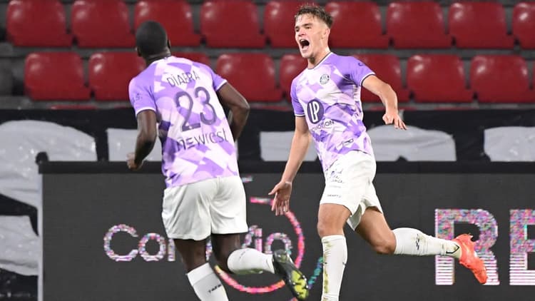 Thijs Dallinga in het shirt van Toulouse.