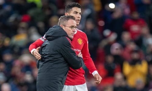 Ralf Rangnick, Cristiano Ronaldo, Man Utd, 2021