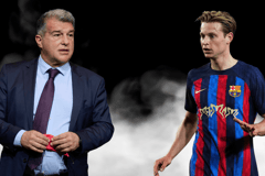 Frenkie de Jong, Joan Laporta, 2022/23